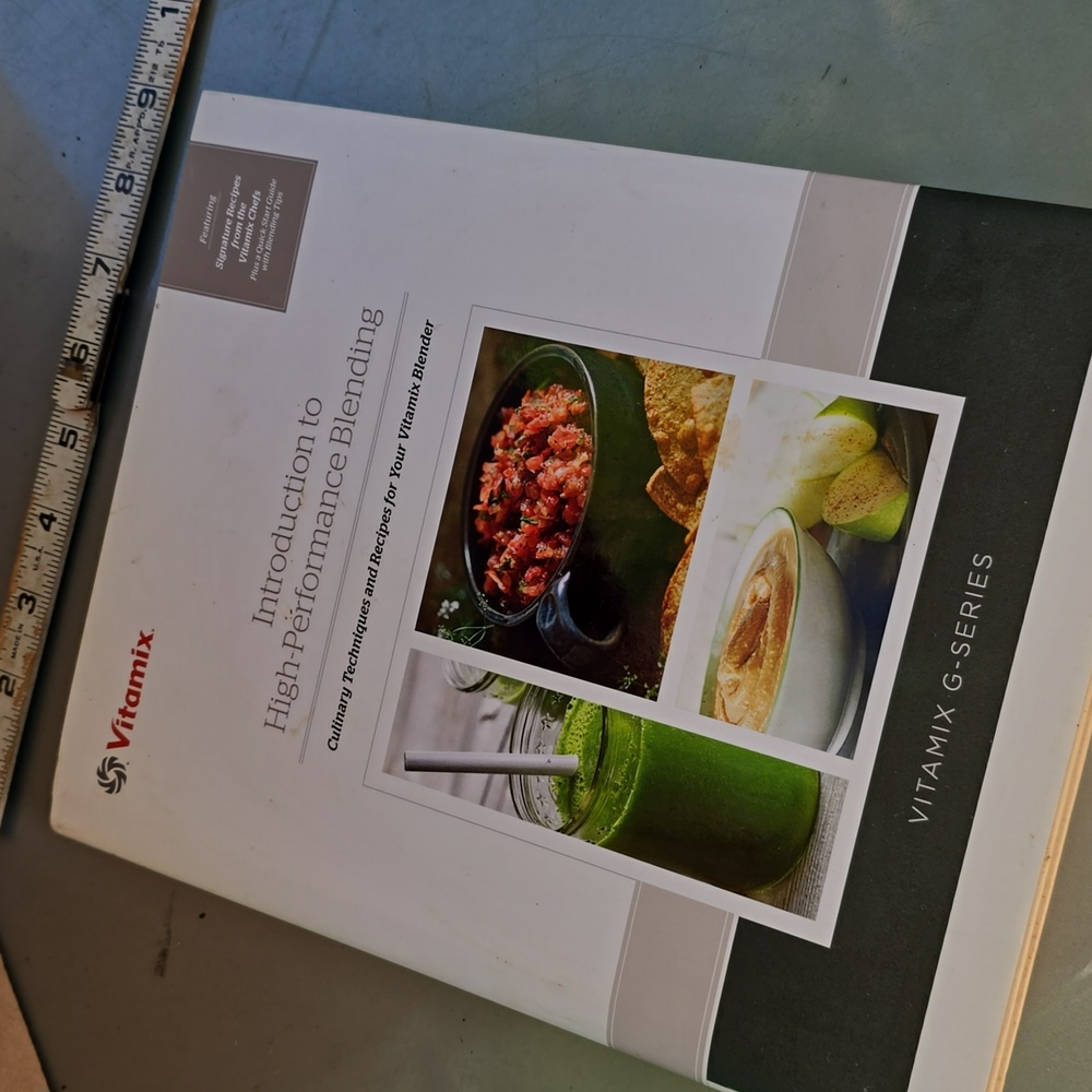 Vitamix Hardcover Blender Recipe Book + Manual - G Series